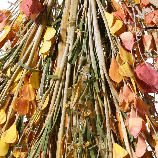 30" Autumn Wildflowers Teardrop Swag